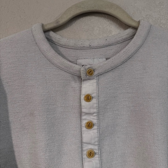 Goodfellow & Co Cream Long Sleeve Henley - Picture 2 of 5